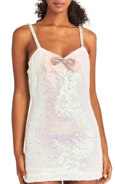 LoveShackFancy Kumi Sequin Mini Dress | Thumbnail 1