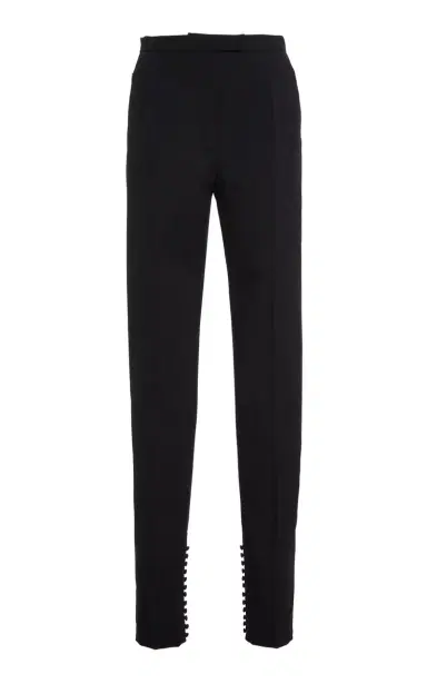 Dries Van Noten Pandoris Button-Detailed Wool-Mohair Skinny Pants | Thumbnail 1