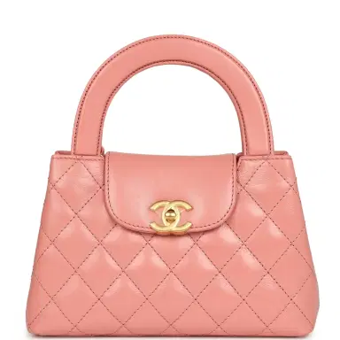 Chanel Chanel Small Kelly Shopper Coral Shiny Aged Calfskin Brushed Gold Hardware | Thumbnail 1 Chanel Chanel Small Kelly Shopper Coral Shiny Aged Calfskin Brushed Gold Hardware | Thumbnail 1