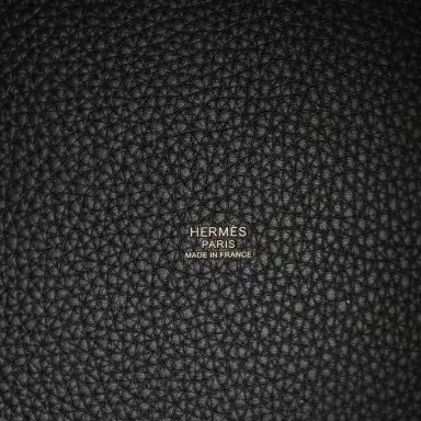 HERMÈS Hermes Picotin Lock 22 Black Clemence Gold Hardware | Thumbnail 7 HERMÈS Hermes Picotin Lock 22 Black Clemence Gold Hardware | Thumbnail 7