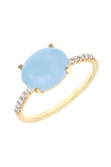 NANIS Aquamarine Diamond Azure Stackable Ring | Thumbnail 3 NANIS Aquamarine Diamond Azure Stackable Ring | Thumbnail 3