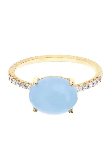 NANIS Aquamarine Diamond Azure Stackable Ring | Thumbnail 1 NANIS Aquamarine Diamond Azure Stackable Ring | Thumbnail 1