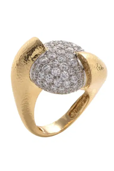 DAVID WEBB Diamond Bomboloni Ring | Thumbnail 1