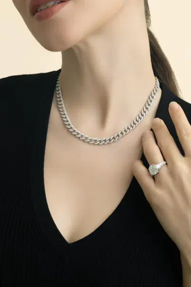 Zydo Diamond Cuban Link Necklace | Thumbnail 2