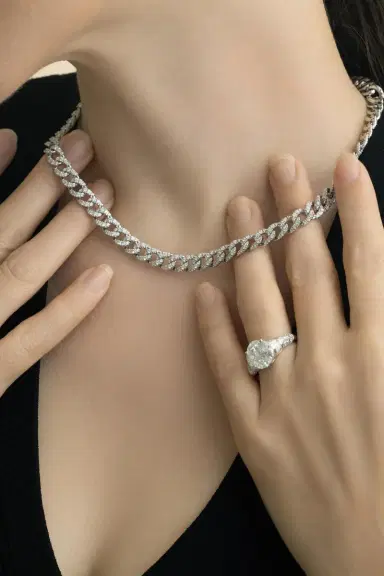 Zydo Diamond Cuban Link Necklace | Thumbnail 3