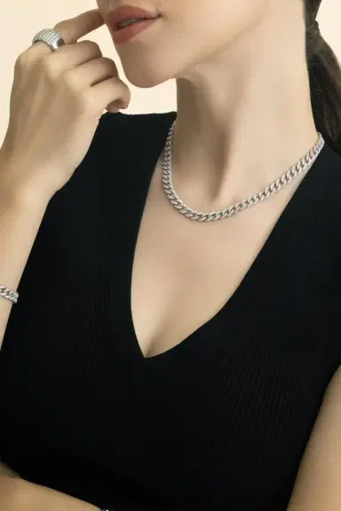 Zydo Diamond Cuban Link Necklace | Thumbnail 4
