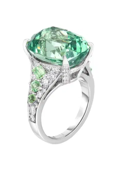 CICADA Glossular Garnet Art Deco Ring | Thumbnail 1