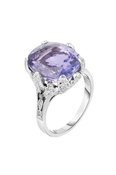 CICADA Sapphire Art Deco Ring | Thumbnail 1