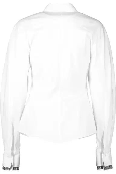 Brunello Cucinelli Stretch Sequin Trim Blouse | Thumbnail 5