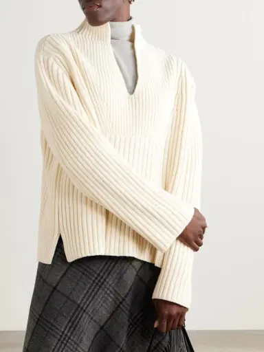 Proenza Schouler White Label Meron Ribbed Wool Sweater | Thumbnail 3