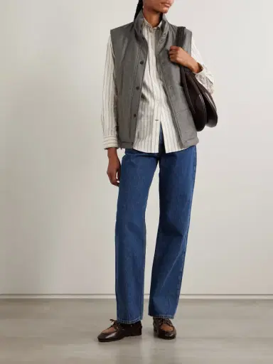 Purdey Eccleston Checked Padded Merino Wool Gilet | Thumbnail 2