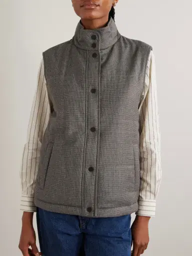 Purdey Eccleston Checked Padded Merino Wool Gilet | Thumbnail 3