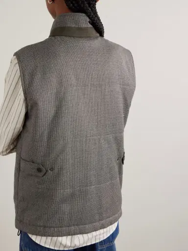 Purdey Eccleston Checked Padded Merino Wool Gilet | Thumbnail 4