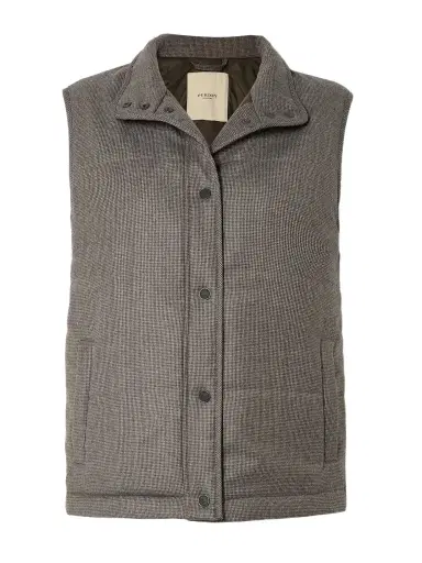 Purdey Eccleston Checked Padded Merino Wool Gilet | Thumbnail 1