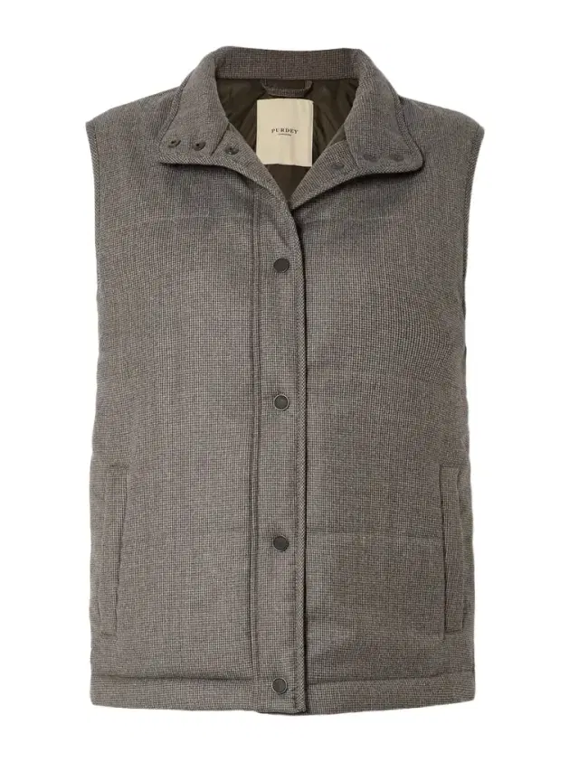 Eccleston Checked Padded Merino Wool Gilet Eccleston Checked Padded Merino Wool Gilet