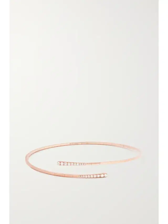 Diane Kordas 9-karat Rose Gold Diamond Cuff