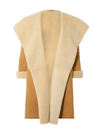 TOTEME Draped Shearling Coat | Thumbnail 1 TOTEME Draped Shearling Coat | Thumbnail 1