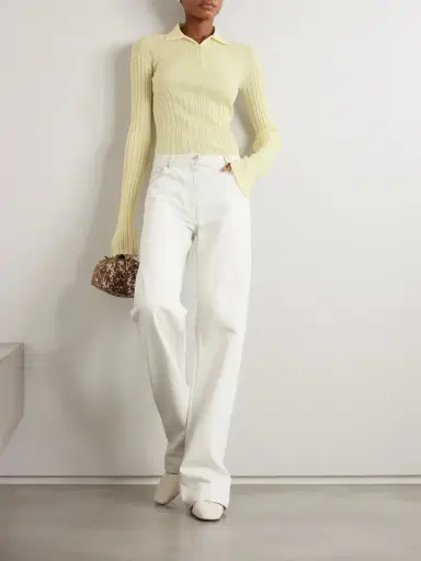 Calvin Klein Collection Distressed Mid-rise Straight-leg Jeans | Thumbnail 2 Calvin Klein Collection Distressed Mid-rise Straight-leg Jeans | Thumbnail 2
