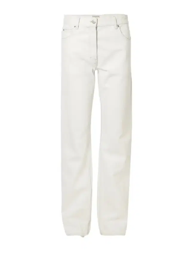 Distressed Mid-rise Straight-leg Jeans