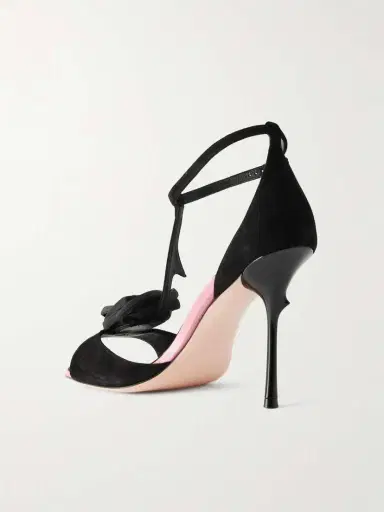 Roger Vivier Epine 100 Embellished Suede Sandals | Thumbnail 3