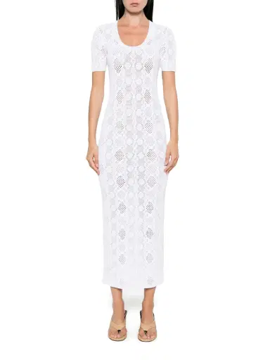 Alaïa Python Lace Knit Dress | Thumbnail 2 Alaïa Python Lace Knit Dress | Thumbnail 2