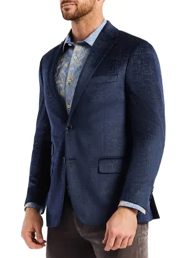 Robert Graham Men's Ramon Crosshatch Woven Sport Coat - Navy - Size 40 | Thumbnail 3 Robert Graham Men's Ramon Crosshatch Woven Sport Coat - Navy - Size 40 | Thumbnail 3