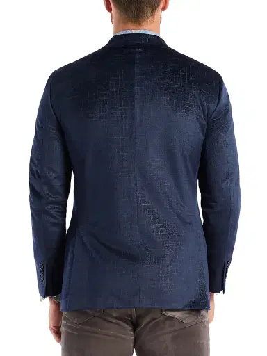 Robert Graham Men's Ramon Crosshatch Woven Sport Coat - Navy - Size 40 | Thumbnail 4 Robert Graham Men's Ramon Crosshatch Woven Sport Coat - Navy - Size 40 | Thumbnail 4