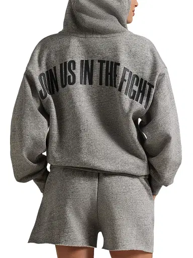 Polo Ralph Lauren Women's Pink Pony Fleece Full-Zip Hoodie - Heather | Thumbnail 4