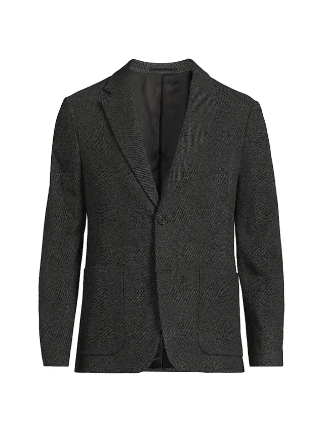 Theory Men's Clinton Knit Twill Blazer - Baltic Multi