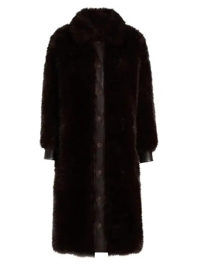 L'AGENCE Women's Irisa Faux-Fur Coat - Coffee Bean