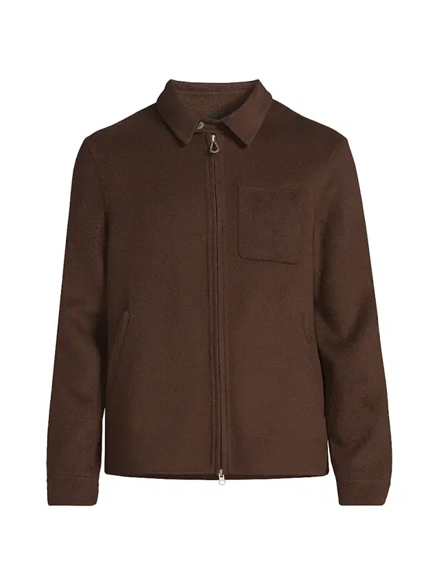 Paltò Men's Leandro Wool Coach Jacket - Brown