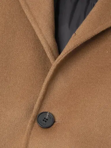 Paltò Men's Alfredo Wool Layered Car Coat - Camel Dark Brown - Size 46 | Thumbnail 6 Paltò Men's Alfredo Wool Layered Car Coat - Camel Dark Brown - Size 46 | Thumbnail 6