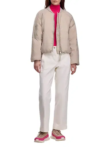 Canada Goose Women's Elba Puffer Bomber Jacket - Limestone Calcaire - Size XL | Thumbnail 2 Canada Goose Women's Elba Puffer Bomber Jacket - Limestone Calcaire - Size XL | Thumbnail 2