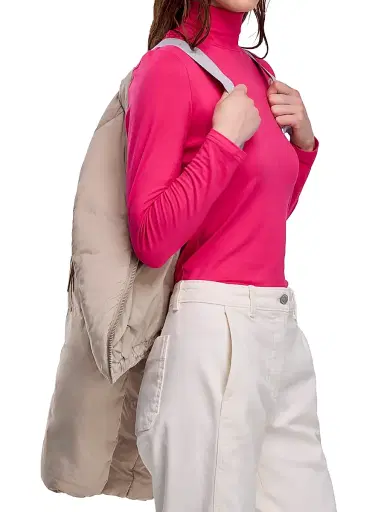 Canada Goose Women's Elba Puffer Bomber Jacket - Limestone Calcaire - Size XL | Thumbnail 6 Canada Goose Women's Elba Puffer Bomber Jacket - Limestone Calcaire - Size XL | Thumbnail 6