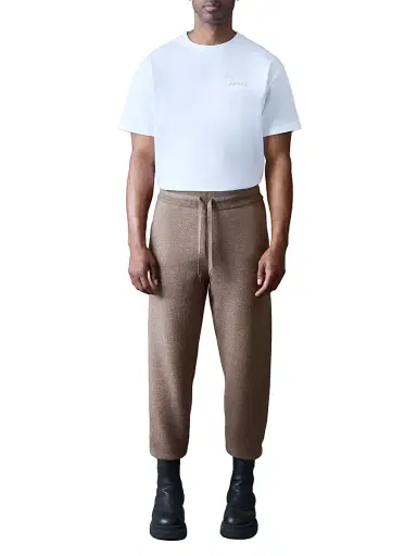 Mackage Men's Harrison Wool-Cashmere Track Pants - Coffee | Thumbnail 2