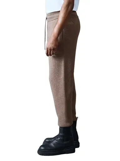 Mackage Men's Harrison Wool-Cashmere Track Pants - Coffee | Thumbnail 3