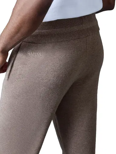Mackage Men's Harrison Wool-Cashmere Track Pants - Coffee | Thumbnail 5