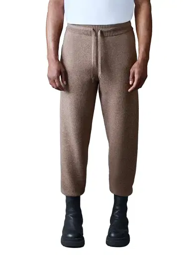Mackage Men's Harrison Wool-Cashmere Track Pants - Coffee | Thumbnail 1