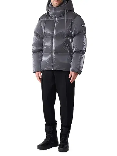 Mackage Men's Kent-GLO Hooded Puffer Jacket - Carbon - Size 46 | Thumbnail 2