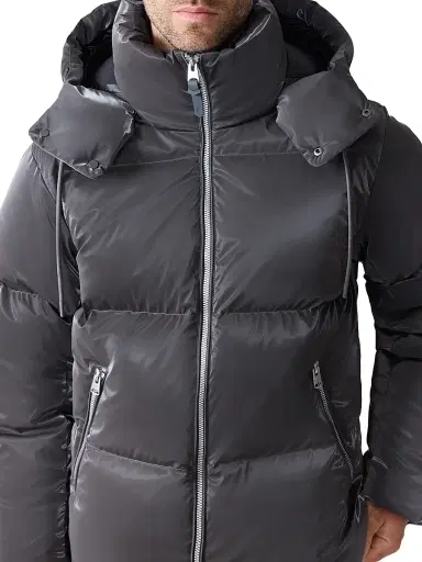 Mackage Men's Kent-GLO Hooded Puffer Jacket - Carbon - Size 46 | Thumbnail 5