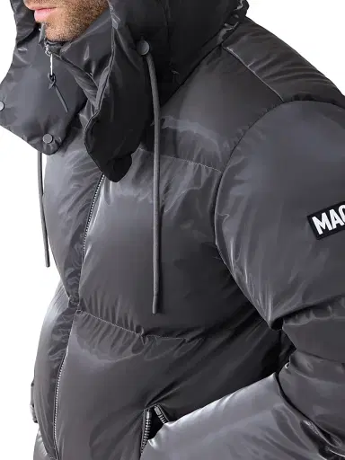 Mackage Men's Kent-GLO Hooded Puffer Jacket - Carbon - Size 46 | Thumbnail 6