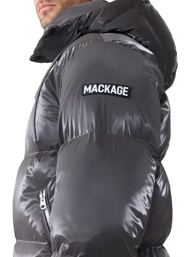 Mackage Men's Kent-GLO Hooded Puffer Jacket - Carbon - Size 46 | Thumbnail 8