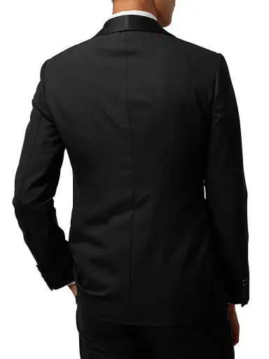 Ralph Lauren Purple Label Men's Gregory Barathea Wool Shawl-Lapel Tuxedo | Thumbnail 4 Ralph Lauren Purple Label Men's Gregory Barathea Wool Shawl-Lapel Tuxedo | Thumbnail 4