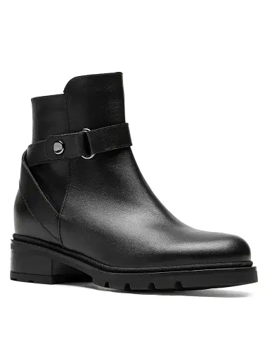 La Canadienne Women's Steven 40MM Leather Waterproof Booties - Black Leather - Size 8.5 | Thumbnail 2