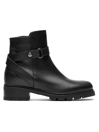 La Canadienne Women's Steven 40MM Leather Waterproof Booties - Black Leather - Size 8.5 | Thumbnail 1