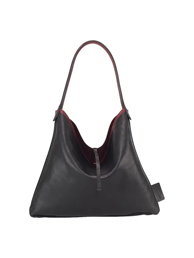 Men's 10 Rue du Perche Reversible Leather Tote Bag - Shiny Fuoco Black