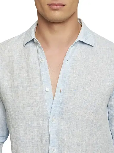 Orlebar Brown Men's Giles Linen Button-Front Sport Shirt | Thumbnail 5 Orlebar Brown Men's Giles Linen Button-Front Sport Shirt | Thumbnail 5