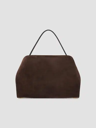 FERRAGAMO Women's Hug Suede Shoulder Bag - Brown | Thumbnail 5 FERRAGAMO Women's Hug Suede Shoulder Bag - Brown | Thumbnail 5