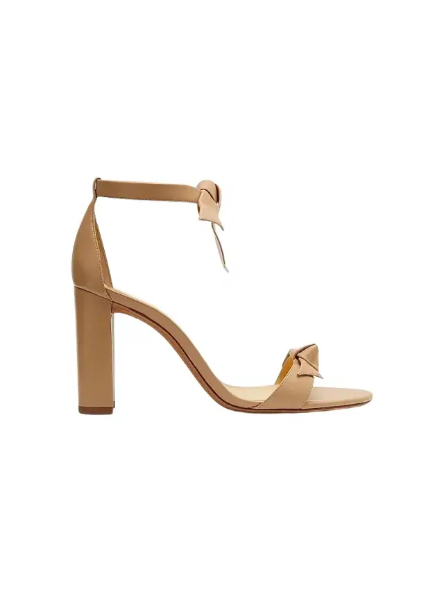 Alexandre Birman Women's Clarita 90MM Knotted Leather Sandals - Beige