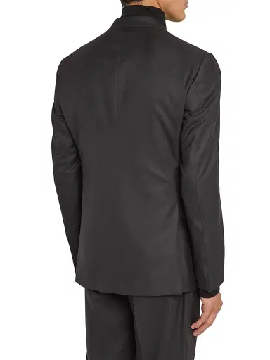 Giorgio Armani Men's Basic Wool Single-Breasted Suit - Black - Size 50 | Thumbnail 5